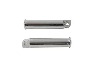 Wyatt Gatling Chrome Smooth Style Billet Footpeg Set for Motorcycles by Wyatt Gatling