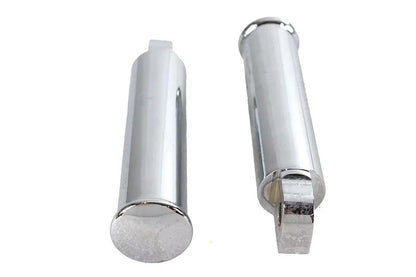 Wyatt Gatling Chrome Smooth Style Billet Footpeg Set for Motorcycles by Wyatt Gatling