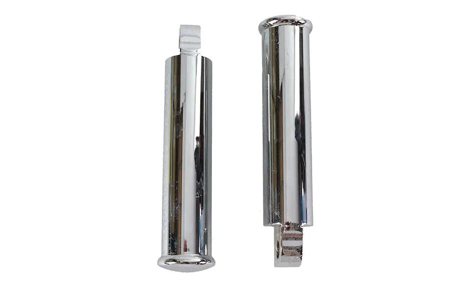 Wyatt Gatling Chrome Smooth Style Billet Footpeg Set for Motorcycles by Wyatt Gatling