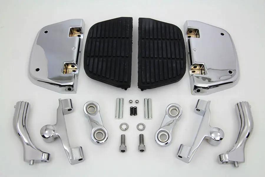V-Twin Adjustable Passenger Footboard Kit for Harley Davidson FL Models by V-Twin