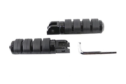 V-Twin Driver ISO Footpeg Set for Harley Davidson - Black, Part #78463B by V-Twin