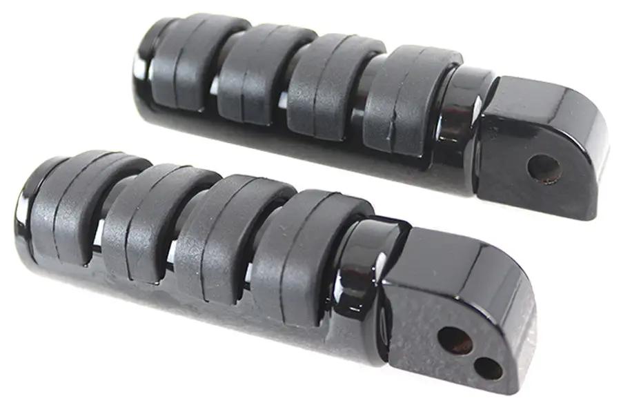 V-Twin Passenger ISO Footpeg Set Black for Harley Davidson FXST and FLST Models (Part #78464B) by V-Twin