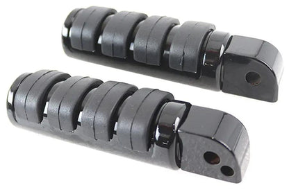 V-Twin Passenger ISO Footpeg Set Black for Harley Davidson FXST and FLST Models (Part #78464B) by V-Twin