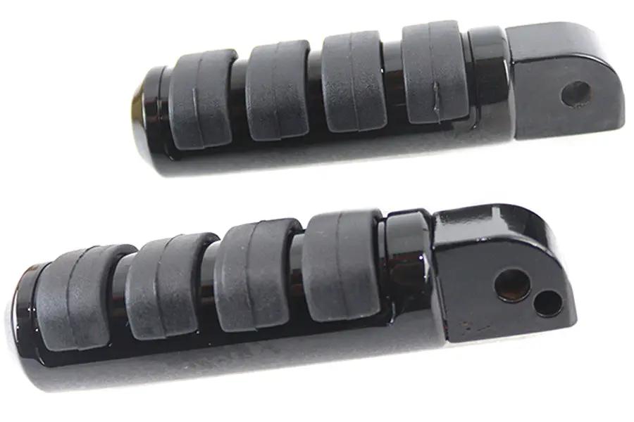 V-Twin Passenger ISO Footpeg Set Black for Harley Davidson FXST and FLST Models (Part #78464B) by V-Twin