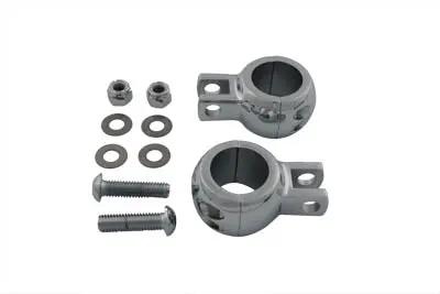 V-Twin Chrome Footpeg Mount Clamp Set (Part Number DS-203000) by V-Twin