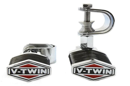 Wyatt Gatling O-Ring Style Footpeg Set Flat Diamond Shape for Motorcycles, Part 17-0438 by Wyatt Gatling