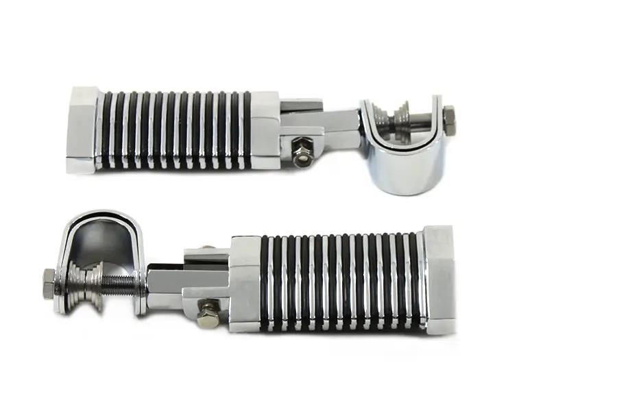 Wyatt Gatling O-Ring Style Footpeg Set Flat Diamond Shape with Vibration-Reducing Rubber Rings by Wyatt Gatling