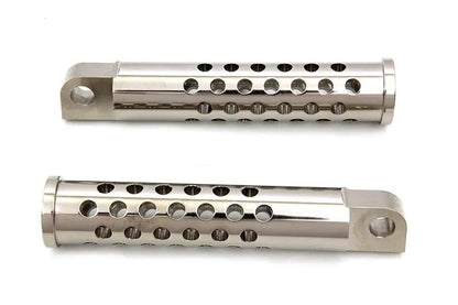 Wyatt Gatling Billet Shooter Style Footpeg Set Nickel Plated by Wyatt Gatling