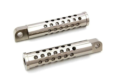 Wyatt Gatling Billet Shooter Style Footpeg Set Nickel Plated by Wyatt Gatling