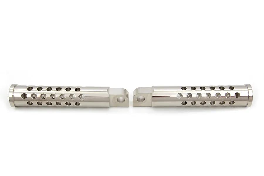 Wyatt Gatling Billet Shooter Style Footpeg Set Nickel Plated by Wyatt Gatling