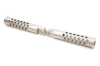 Wyatt Gatling Billet Shooter Style Footpeg Set Nickel Plated by Wyatt Gatling