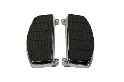 V-Twin 'D' Driver Chrome Footboard Set for Harley Davidson FL 1940-1949 by V-Twin