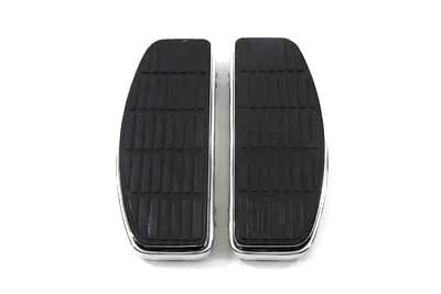 V-Twin Driver Chrome 'D' Shape Footboard Set for Harley Davidson FLT Models by V-Twin