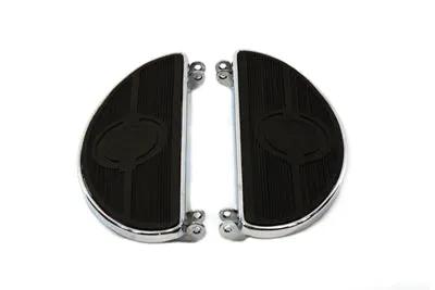 V-Twin Half Moon Footboard Set Chrome for Harley Davidson FL (1940-1949) by V-Twin