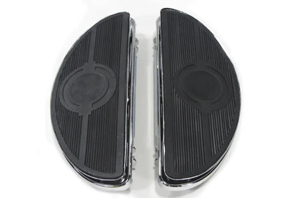 V-Twin Driver Footboard Set Chrome for Harley Davidson FLT (Part No. 17-0418N) by V-Twin