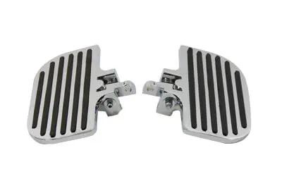 V-Twin Passenger Mini Footboard Set with Rail Design - 8 inch x 4-1/4 inch by V-Twin
