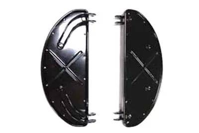 V-Twin Half Moon Footboard Set Gloss Black for Harley Davidson FL (1940-1949) by V-Twin