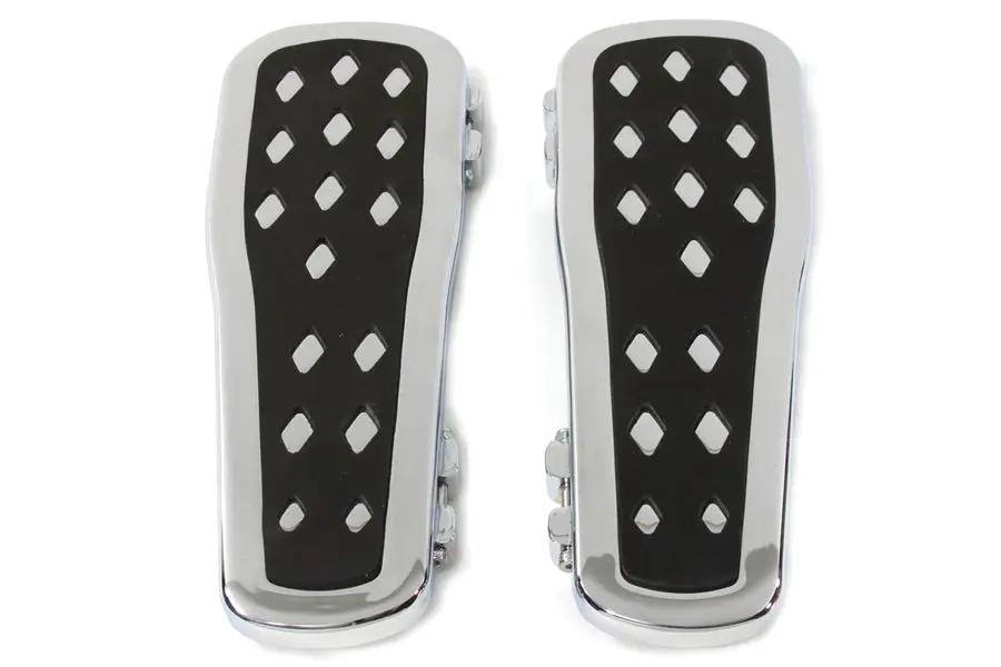 Wyatt Gatling Driver Footboard Set with Diamond Design for Harley Davidson FLT (1980-1989) by Wyatt Gatling