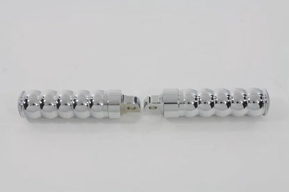 Wyatt Gatling Chrome Hourglass Style Footpeg Set for Harley Davidson FXST (1986-1995) by Wyatt Gatling
