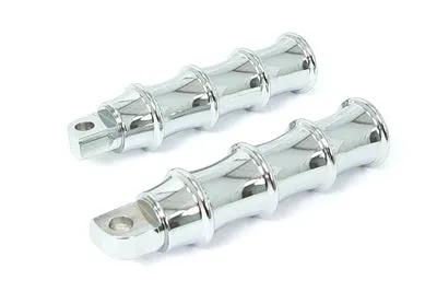 Wyatt Gatling Chrome Tribal Style Footpeg Set for Harley Davidson FXST (1986-1995) by Wyatt Gatling