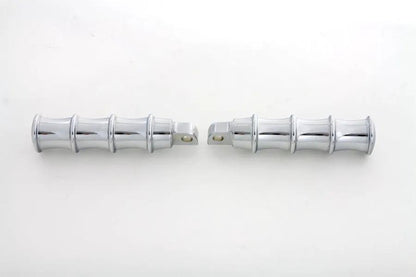 Wyatt Gatling Chrome Tribal Style Footpeg Set for Harley Davidson FXST (1986-1995) by Wyatt Gatling