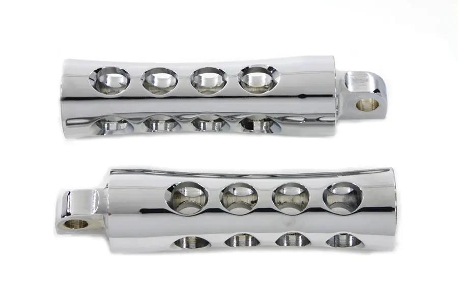 Wyatt Gatling Chrome Concave Style Footpeg Set for Harley Davidson FXST (1986-1995) by Wyatt Gatling