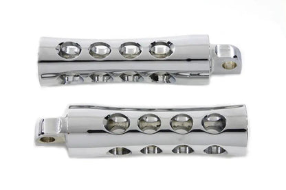 Wyatt Gatling Chrome Concave Style Footpeg Set for Harley Davidson FXST (1986-1995) by Wyatt Gatling