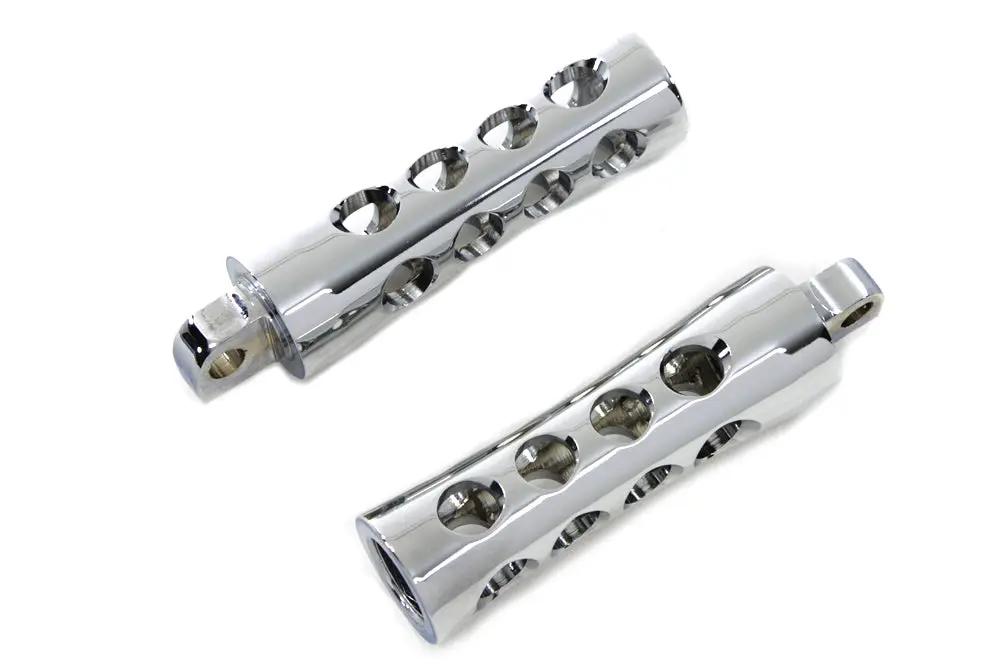 Wyatt Gatling Chrome Concave Style Footpeg Set for Harley Davidson FXST (1986-1995) by Wyatt Gatling