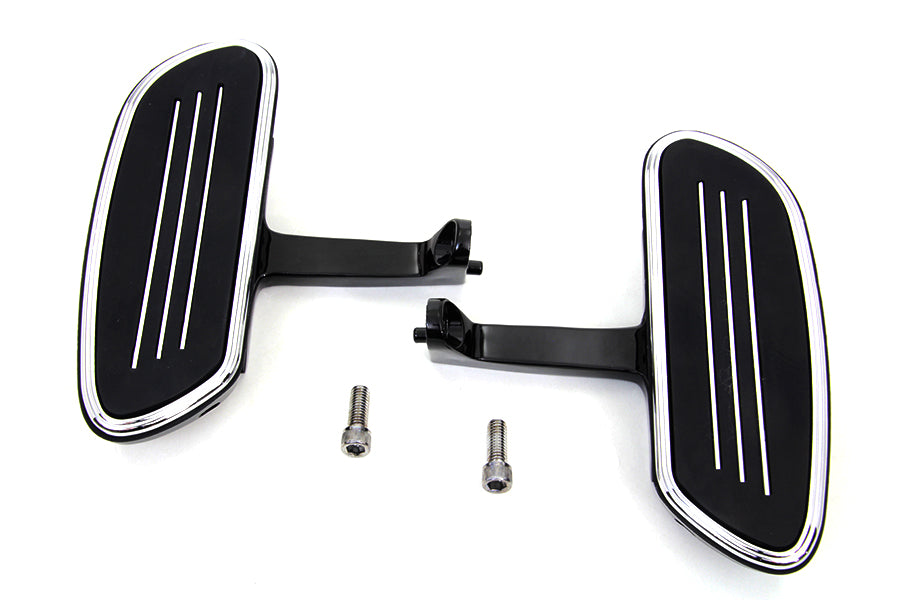 V-Twin A5325B Passenger Footboard Set with Streamliner Design for Harley-Davidson FLT