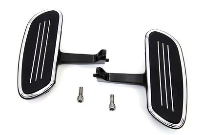 V-Twin A5325B Passenger Footboard Set with Streamliner Design for Harley-Davidson FLT