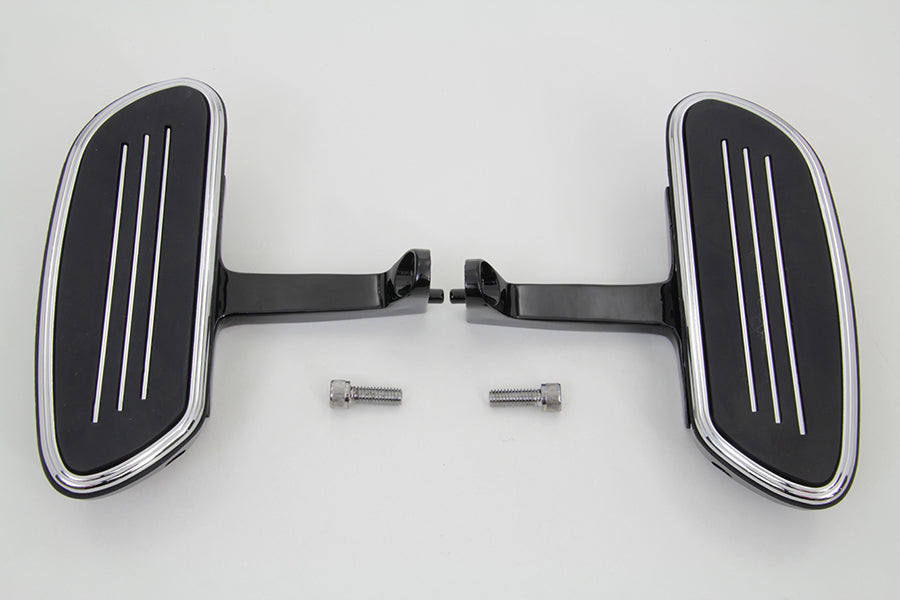 V-Twin A5325B Passenger Footboard Set with Streamliner Design for Harley-Davidson FLT