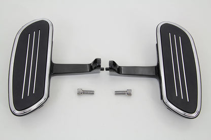 V-Twin A5325B Passenger Footboard Set with Streamliner Design for Harley-Davidson FLT