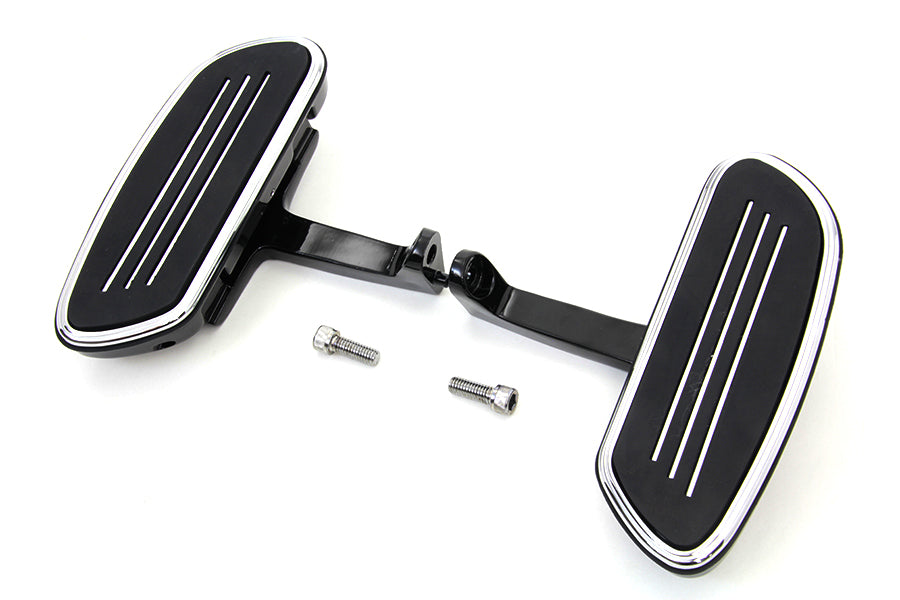 V-Twin A5325B Passenger Footboard Set with Streamliner Design for Harley-Davidson FLT