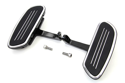 V-Twin A5325B Passenger Footboard Set with Streamliner Design for Harley-Davidson FLT