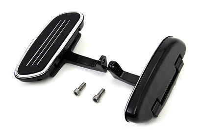 V-Twin A5325B Passenger Footboard Set with Streamliner Design for Harley-Davidson FLT