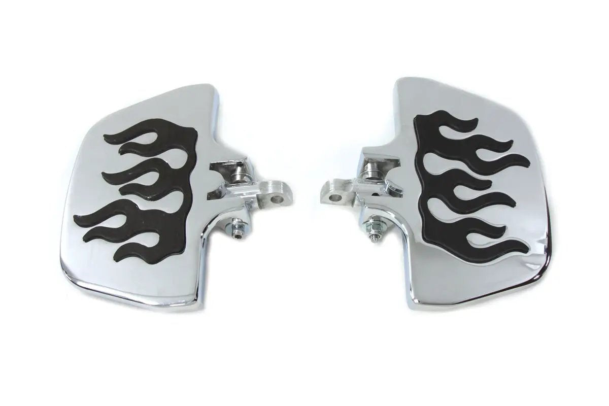 Wyatt Gatling Passenger Mini Footboard Set with Flame Design by Wyatt Gatling