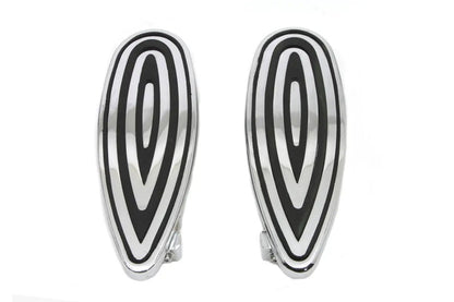 Wyatt Gatling Billet Footboard Set Chrome for Harley Davidson FLT 1980-1989 by Wyatt Gatling
