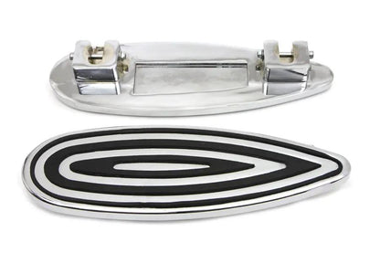 Wyatt Gatling Billet Footboard Set Chrome for Harley Davidson FLT 1980-1989 by Wyatt Gatling