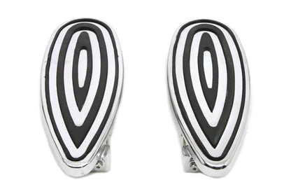 Wyatt Gatling Billet Footboard Set Chrome for Harley Davidson FLT 1980-1989 by Wyatt Gatling
