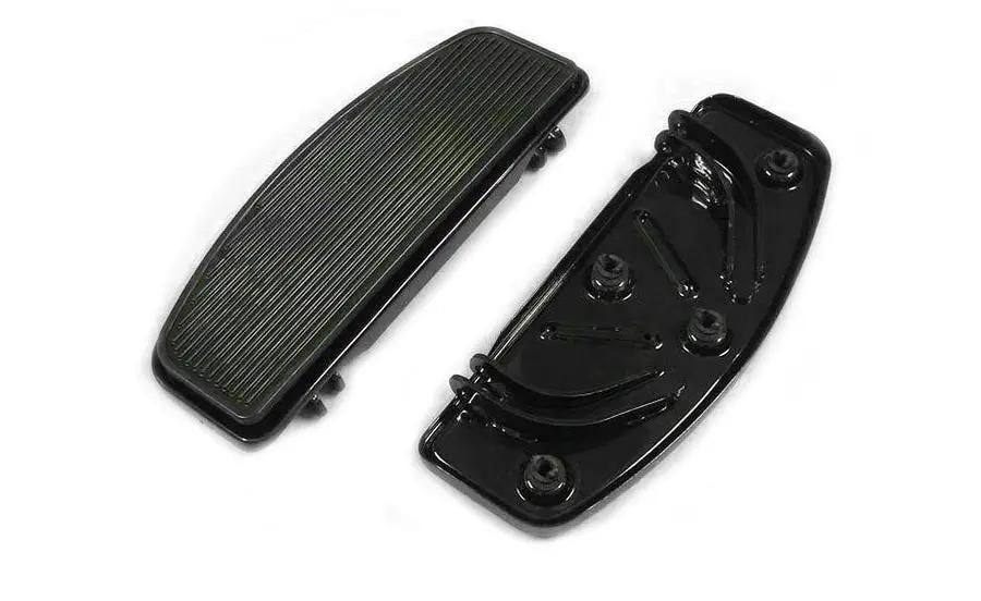 Wyatt Gatling P17-0430B Driver Footboard Set Black 'D' Shape for Harley Davidson FLT (2006-2015) by Wyatt Gatling