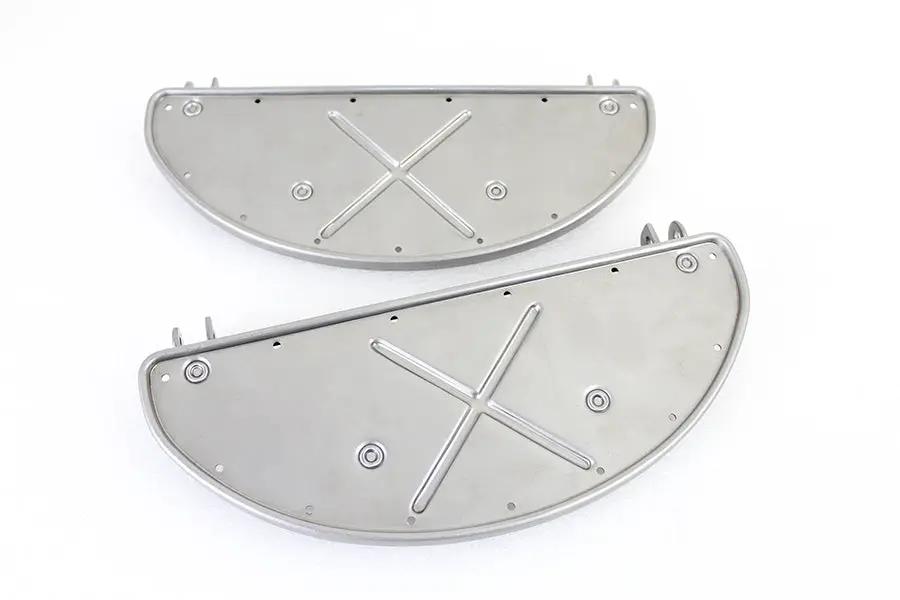 V-Twin Half Moon Footboard Set Raw for Harley Davidson FL (1940-1949) by V-Twin