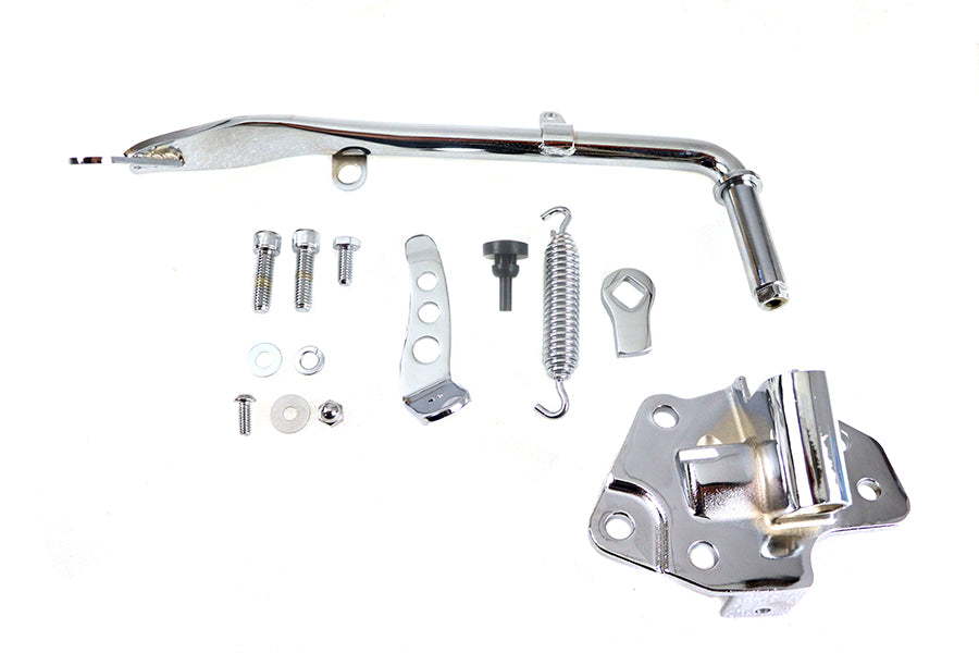 V-Twin 27-1007 Chrome Jiffy Kickstand Kit for Harley-Davidson FLT