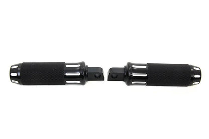 Wyatt Gatling Black Cobra Style Footpeg Set with Chrome and Zinc Bolt Options by Wyatt Gatling