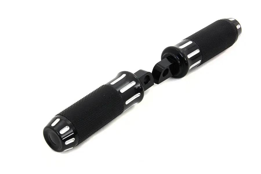 Wyatt Gatling Black Cobra Style Footpeg Set with Chrome and Zinc Bolt Options by Wyatt Gatling