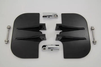 Wyatt Gatling Passenger Mini Footboard Set Black with Mounting Hardware - Part 70053AB by Wyatt Gatling