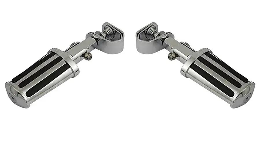 V-Twin Mega Style Footpeg Set - Chrome Finish for Motorcycle Customization by V-Twin