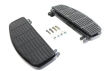 V-Twin Driver Black 'D' Shape Footboard Set for Harley Davidson FL (1940-1949) by V-Twin