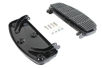 V-Twin Driver Black 'D' Shape Footboard Set for Harley Davidson FL (1940-1949) by V-Twin