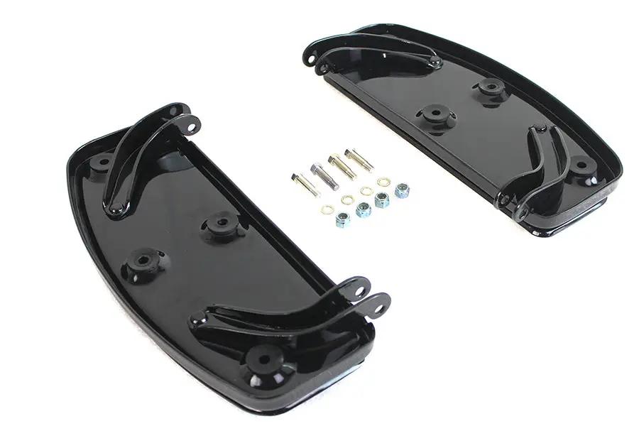 V-Twin Driver Black 'D' Shape Footboard Set for Harley Davidson FL (1940-1949) by V-Twin