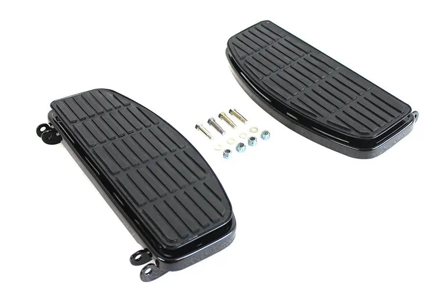 V-Twin Driver Black 'D' Shape Footboard Set for Harley Davidson FL (1940-1949) by V-Twin